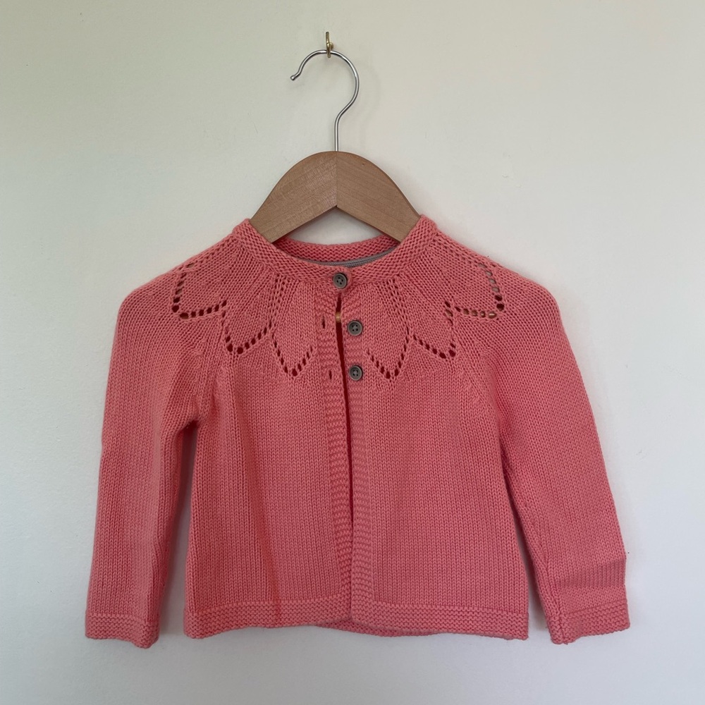 Mini Boden Knit Button-Front Cardigan